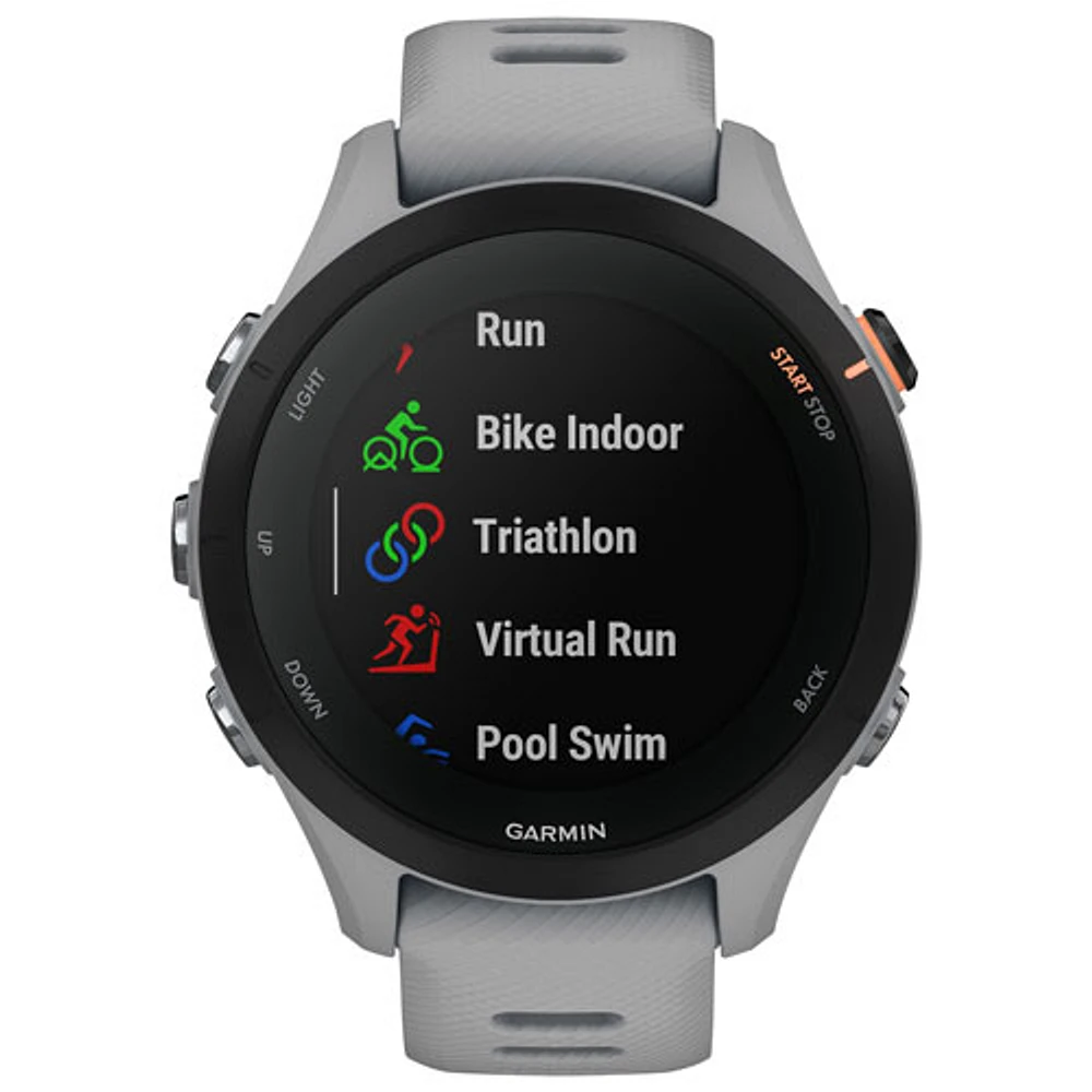 Garmin Forerunner 255S 41mm GPS Watch with Heart Rate Monitor - Powder Grey