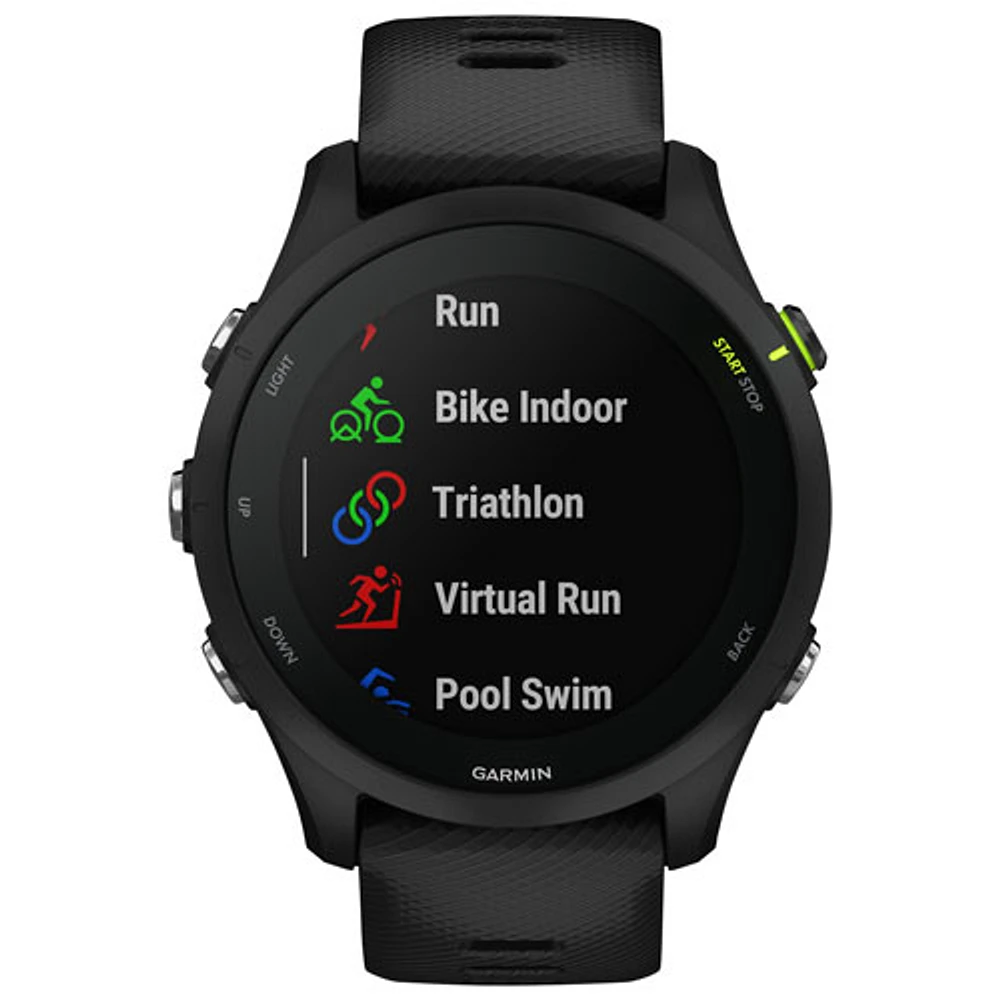 Montre intelligente Bluetooth de 46 mm Forerunner 255 Music de Garmin pour la course