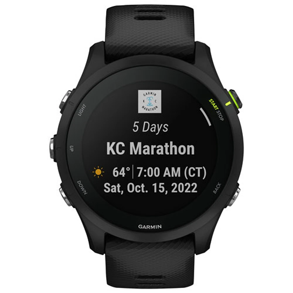 Montre intelligente Bluetooth de 46 mm Forerunner 255 Music de Garmin pour la course