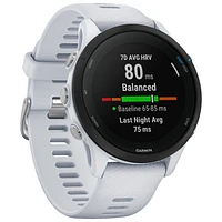 Garmin Forerunner 255 Music 46mm Bluetooth Running Smartwatch - Whitestone