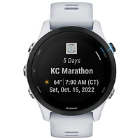 Garmin Forerunner 255 Music 46mm Bluetooth Running Smartwatch - Whitestone