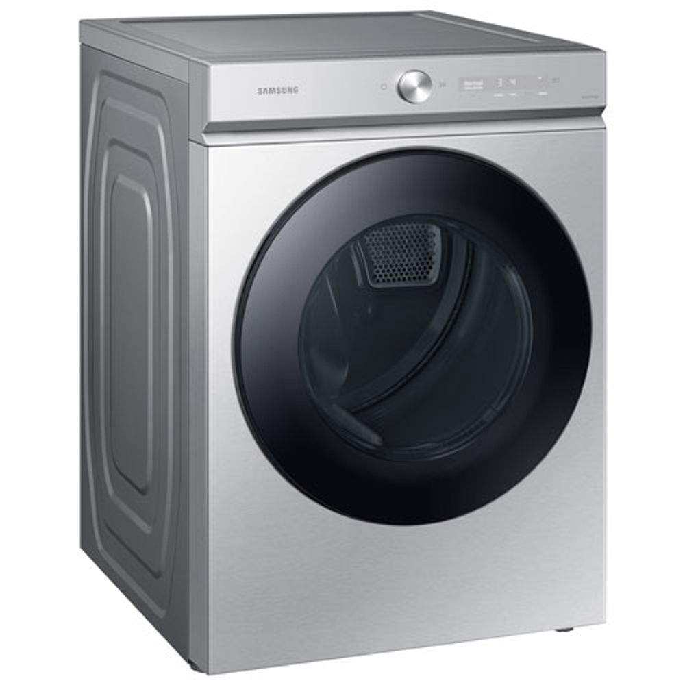 Samsung 7.6 Cu. Ft. Electric Steam Dryer (DVE53BB8700TAC) - Silver Steel