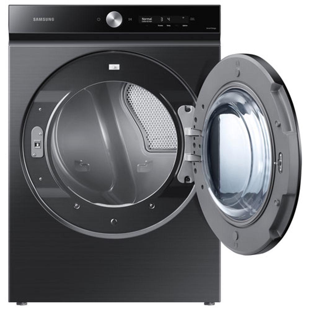 Samsung Bespoke 7.6 Cu. Ft. Electric Steam Dryer (DVE53BB8700VAC) - Black Stainless Steel