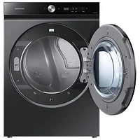 Samsung Bespoke 7.6 Cu. Ft. Electric Steam Dryer (DVE53BB8700VAC) - Black Stainless Steel