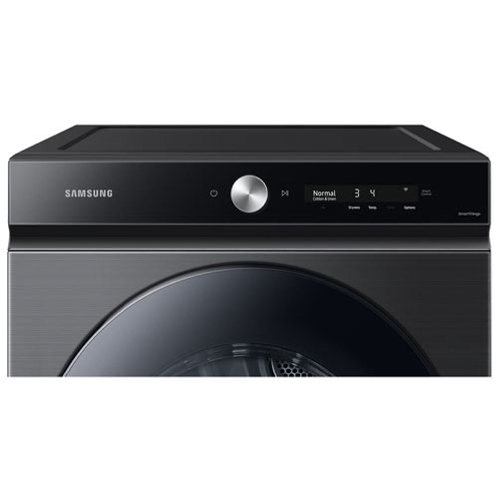 Samsung Bespoke 7.6 Cu. Ft. Electric Steam Dryer (DVE53BB8700VAC) - Black Stainless Steel