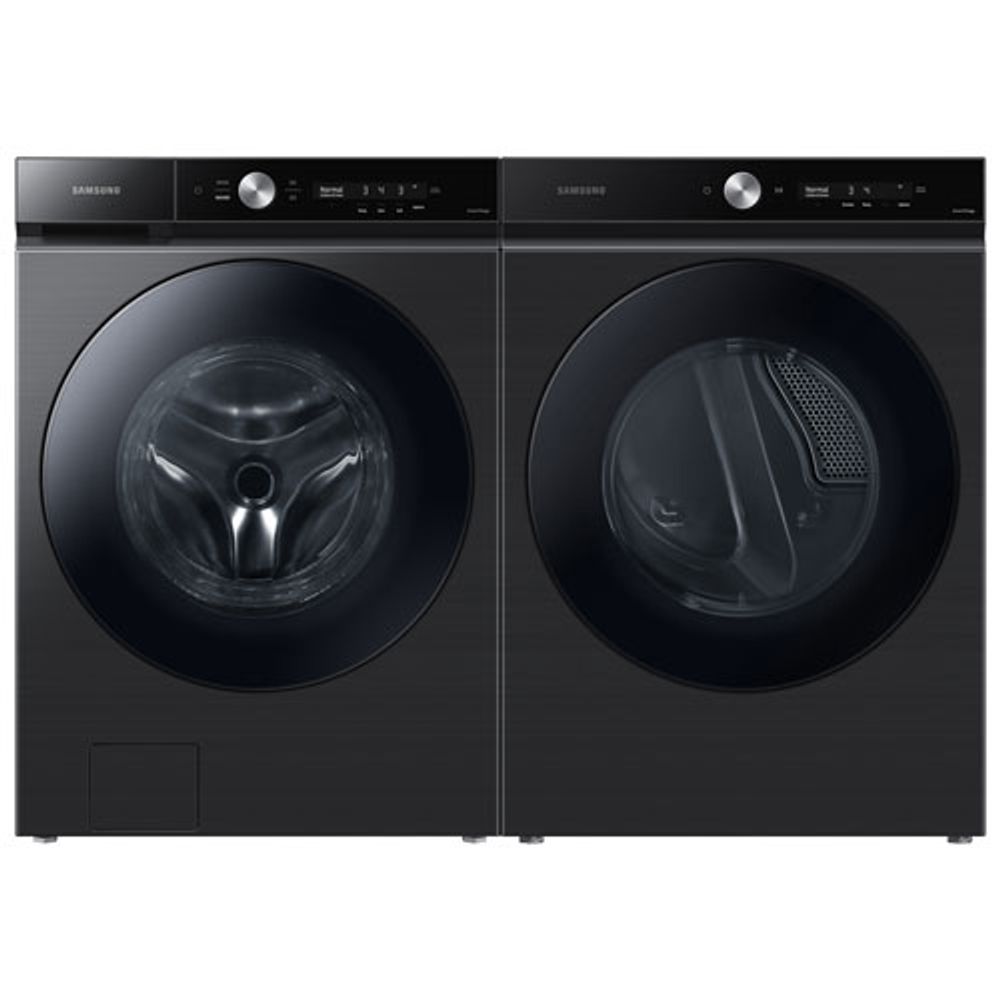 Samsung Bespoke 7.6 Cu. Ft. Electric Steam Dryer (DVE53BB8700VAC) - Black Stainless Steel