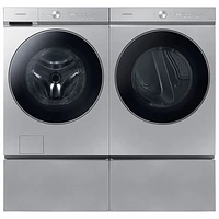 Samsung 7.6 Cu. Ft. Electric Steam Dryer (DVE53BB8900TAC) - Silver Steel