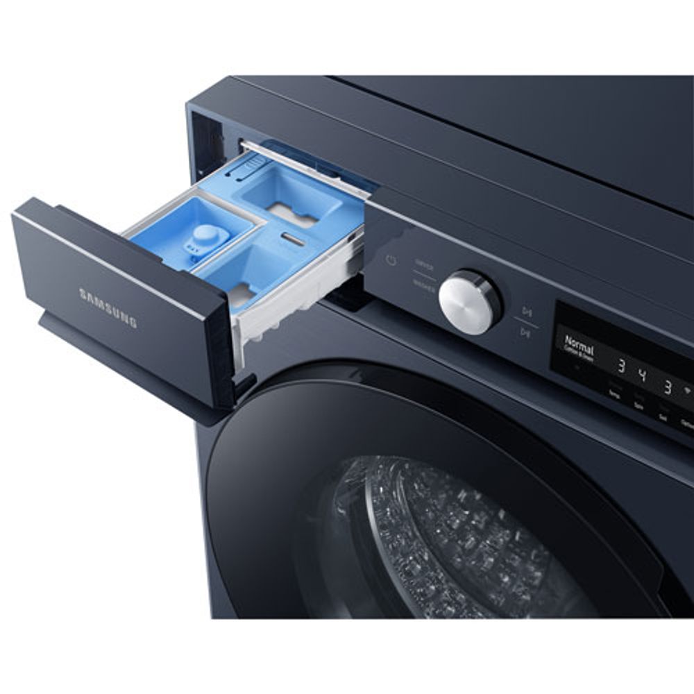 Samsung Bespoke 5.3 Cu. Ft. High Efficiency Front Load Steam Washer (WF46BB6700ADUS) - Navy