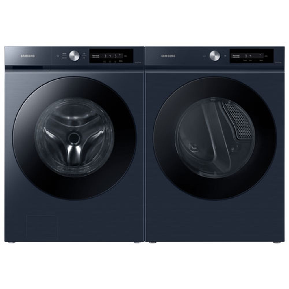 Samsung Bespoke 5.3 Cu. Ft. High Efficiency Front Load Steam Washer (WF46BB6700ADUS) - Navy