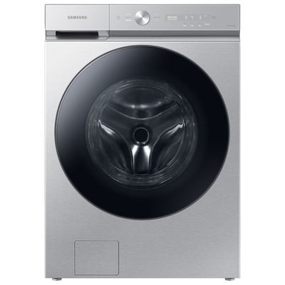 Samsung Bespoke 6.1 Cu. Ft. High Efficiency Front Load Steam Washer (WF53BB8700ATUS) - Silver Steel