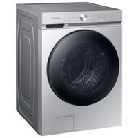 Samsung Bespoke 6.1 Cu. Ft. High Efficiency Front Load Steam Washer (WF53BB8700ATUS) - Silver Steel