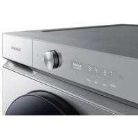 Samsung Bespoke 6.1 Cu. Ft. High Efficiency Front Load Steam Washer (WF53BB8700ATUS) - Silver Steel