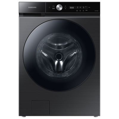 Samsung Bespoke 6.1 Cu. Ft. High Efficiency Front Load Steam Washer (WF53BB8700AVUS) -Black Stainless Steel