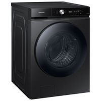 Samsung Bespoke 6.1 Cu. Ft. High Efficiency Front Load Steam Washer (WF53BB8700AVUS) -Black Stainless Steel