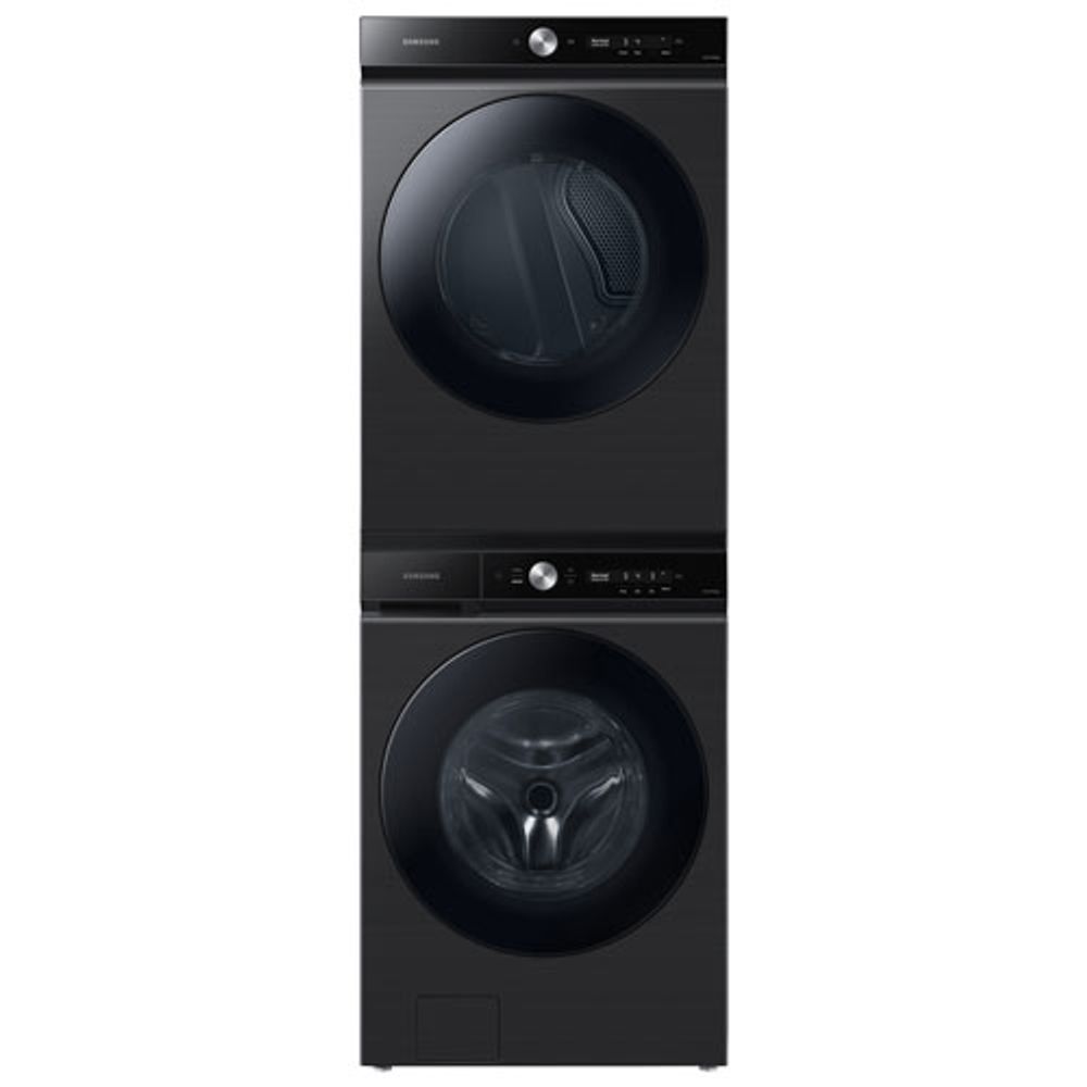 Samsung Bespoke 6.1 Cu. Ft. High Efficiency Front Load Steam Washer (WF53BB8700AVUS) -Black Stainless Steel