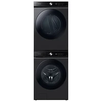 Samsung Bespoke 6.1 Cu. Ft. High Efficiency Front Load Steam Washer (WF53BB8700AVUS) -Black Stainless Steel