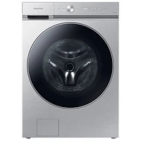 Samsung Bespoke 6.1 Cu. Ft. High Efficiency Front Load Steam Washer (WF53BB8900ATUS) - Silver Steel