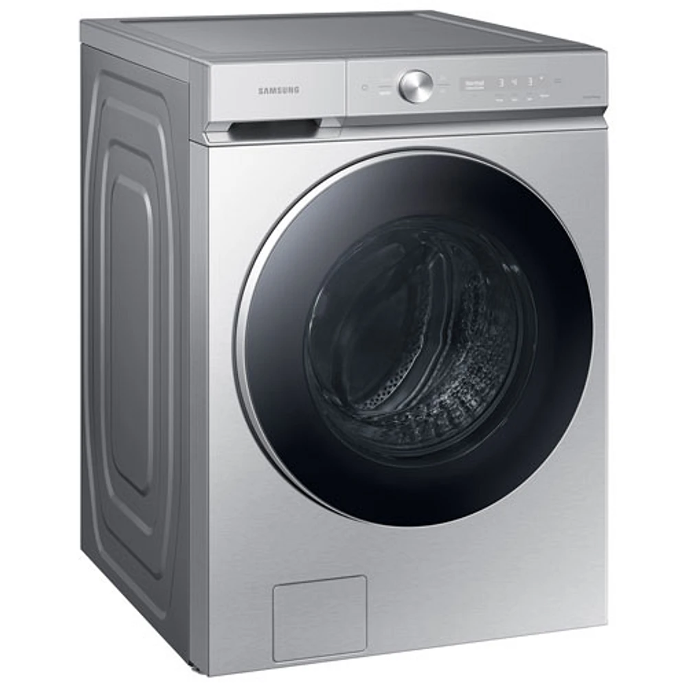 Samsung Bespoke 6.1 Cu. Ft. High Efficiency Front Load Steam Washer (WF53BB8900ATUS) - Silver Steel