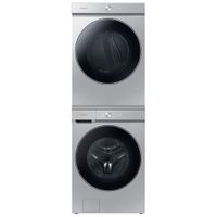 Samsung Bespoke 6.1 Cu. Ft. High Efficiency Front Load Steam Washer (WF53BB8900ATUS) - Silver Steel