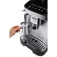 De'Longhi Magnifica Evo Automatic Espresso Machine with Frother & Coffee Grinder - Silver/Black