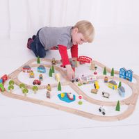 Bigjigs Toys Town and Country Train Set