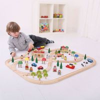 Bigjigs Toys Town and Country Train Set