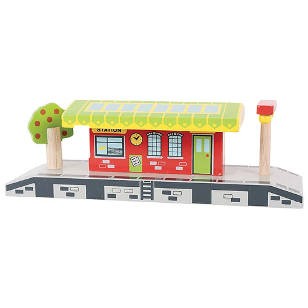 Gare ferroviaire avec village de Bigjigs Toys