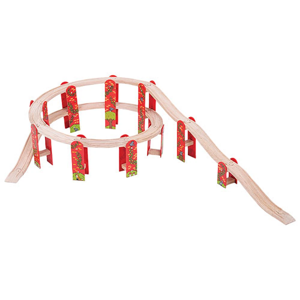 Bigjigs Toys High Level Train Track Expansion Pack