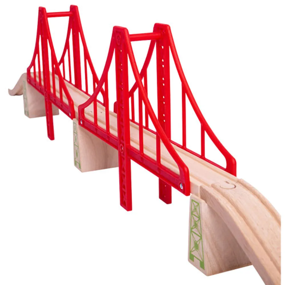 Bigjigs Toys Double Suspension Train Bridge