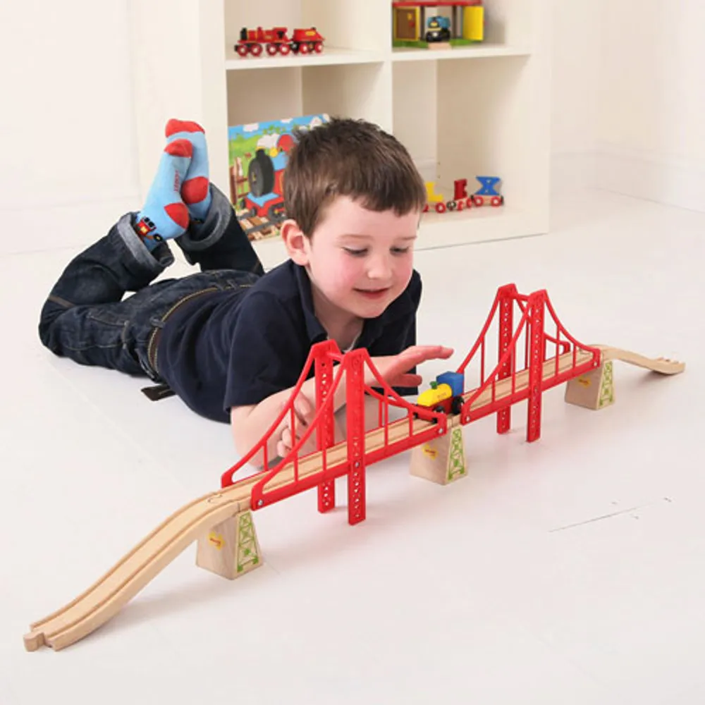Bigjigs Toys Double Suspension Train Bridge