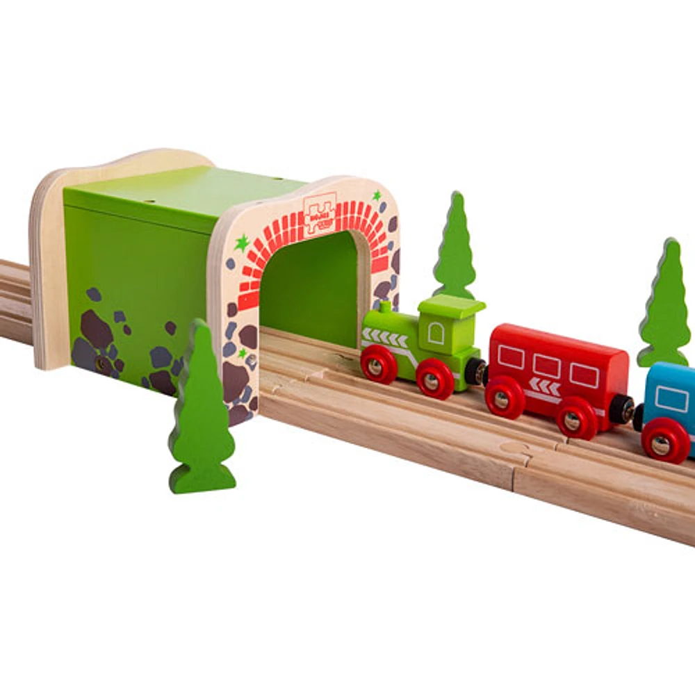 Tunnel de train double de Bigjigs Toys