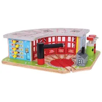 Bigjigs Toys Five Way Train Engine Shed