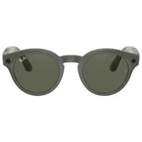 Ray-Ban Stories Round Smart Glasses with Photo, Video & Audio - Shiny Olive