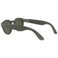 Ray-Ban Stories Round Smart Glasses with Photo, Video & Audio - Shiny Olive