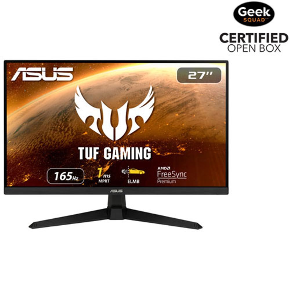 Open Box - ASUS TUF 23.8" FHD 165Hz 1ms GTG VA LED FreeSync Gaming Monitor (VG247Q1A)