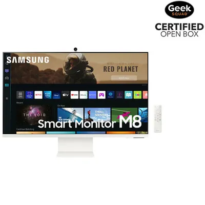 Open Box - Samsung M8 32" 4K Ultra HD 60Hz 4ms GTG VA LED Smart Monitor (LS32BM801UNXGO) -Warm White
