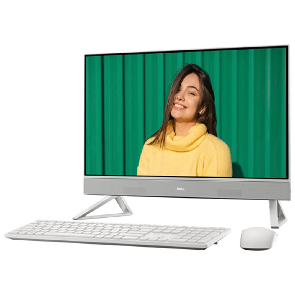 Dell Inspiron 24" Touchscreen All-in-One PC - White (AMD Ryzen 7 5825U/512GB SSD/16GB RAM) - En - Only at Best Buy