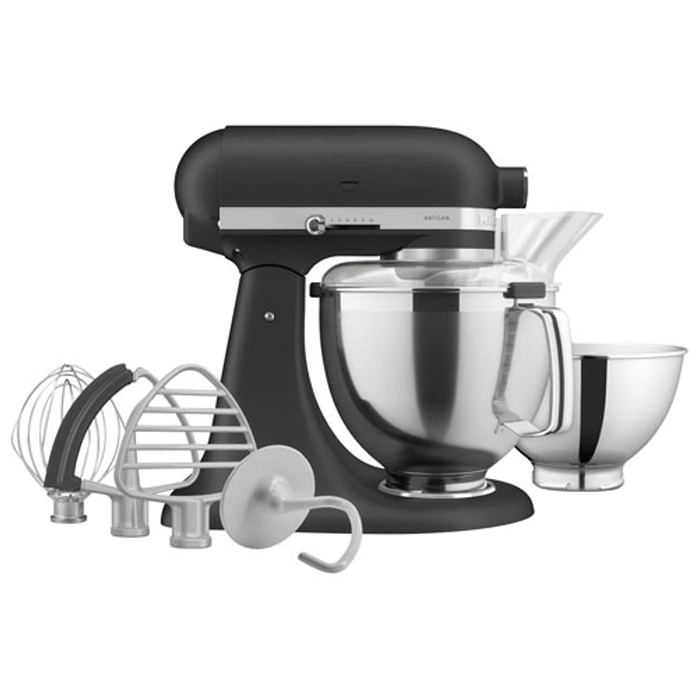 Batteur sur socle à tête inclinable Artisan de KitchenAid avec ensemble d'accessoires de qualité supérieure - 5 pte - 325 W