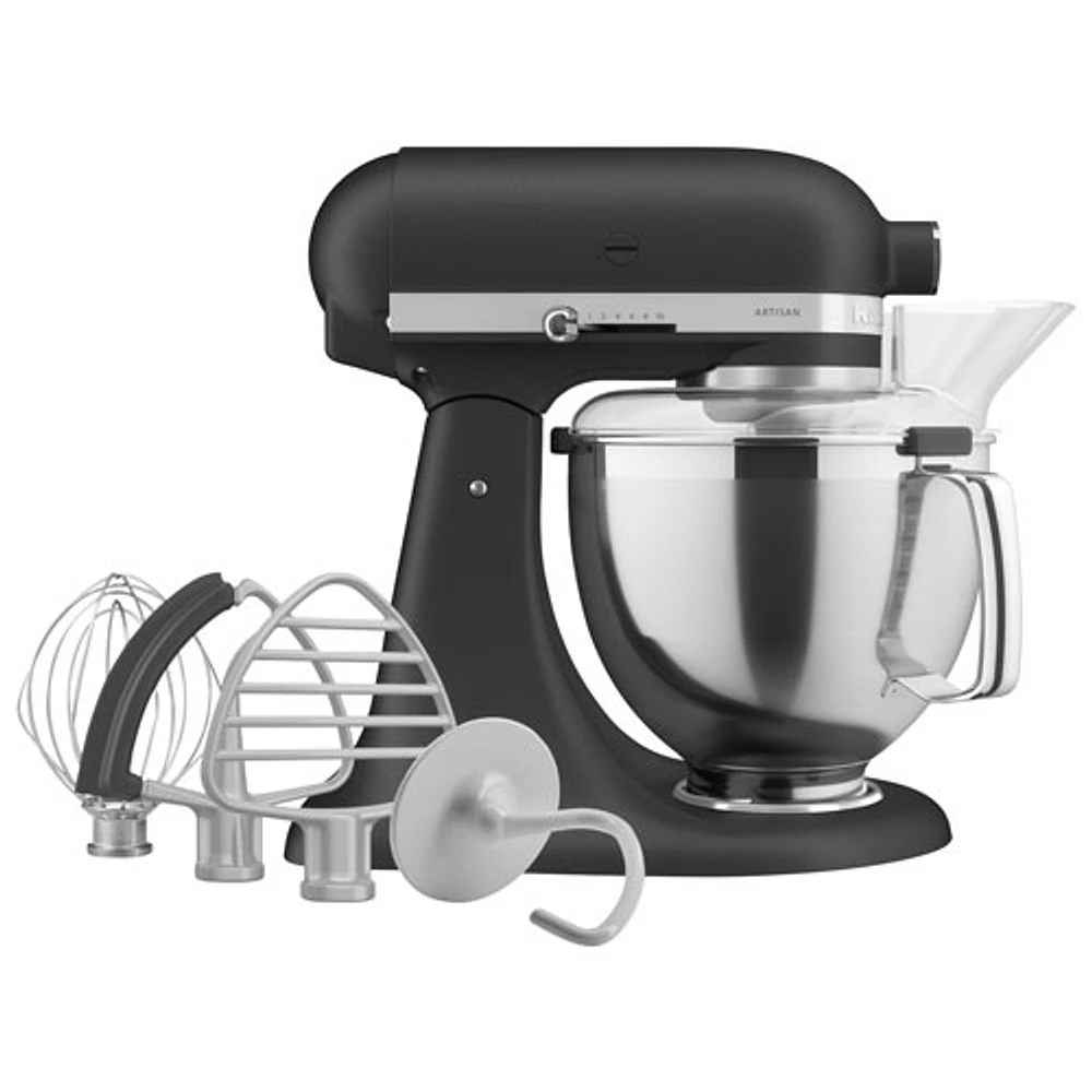 Batteur sur socle à tête inclinable Artisan de KitchenAid avec ensemble d'accessoires de qualité supérieure - 5 pte - 325 W