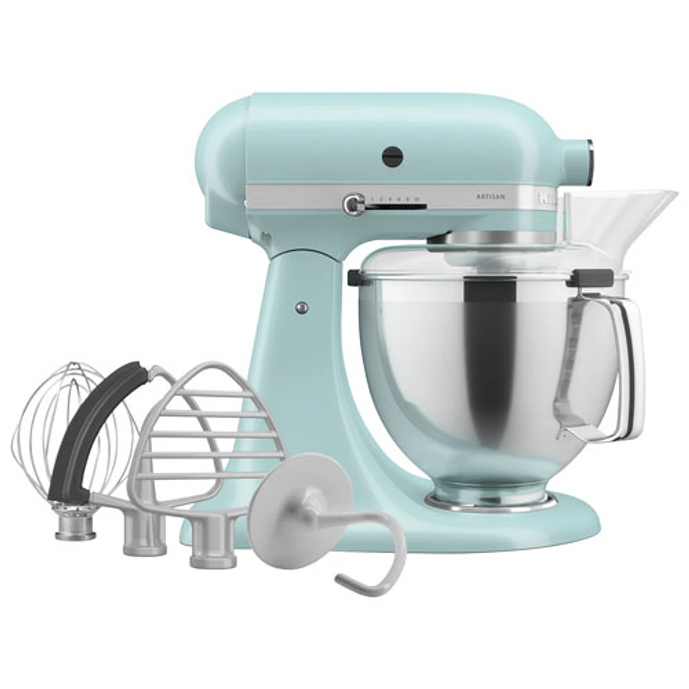 KitchenAid Artisan Tilt-Head Stand Mixer with Premium Accessory Pack - 5Qt - 325-Watt - Mineral Water Blue