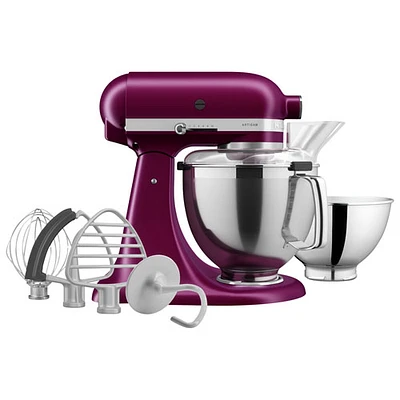 Batteur sur socle Ã  tÃªte inclinable Artisan de KitchenAid avec ensemble d'accessoires de qualitÃ© supÃ©rieure - 5 pte - 325 W - Betterave