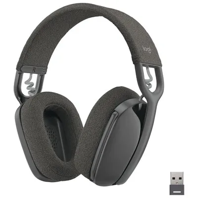 Logitech Zone Vibe 125 Over-Ear Sound Isolating Bluetooth Headphones - Graphite