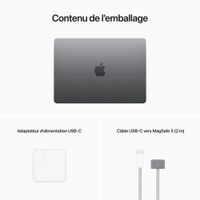 Apple MacBook Air 13.6" w/ Touch ID (2022) - Space Grey (Apple M2 Chip / 256GB SSD / 8GB RAM) - French