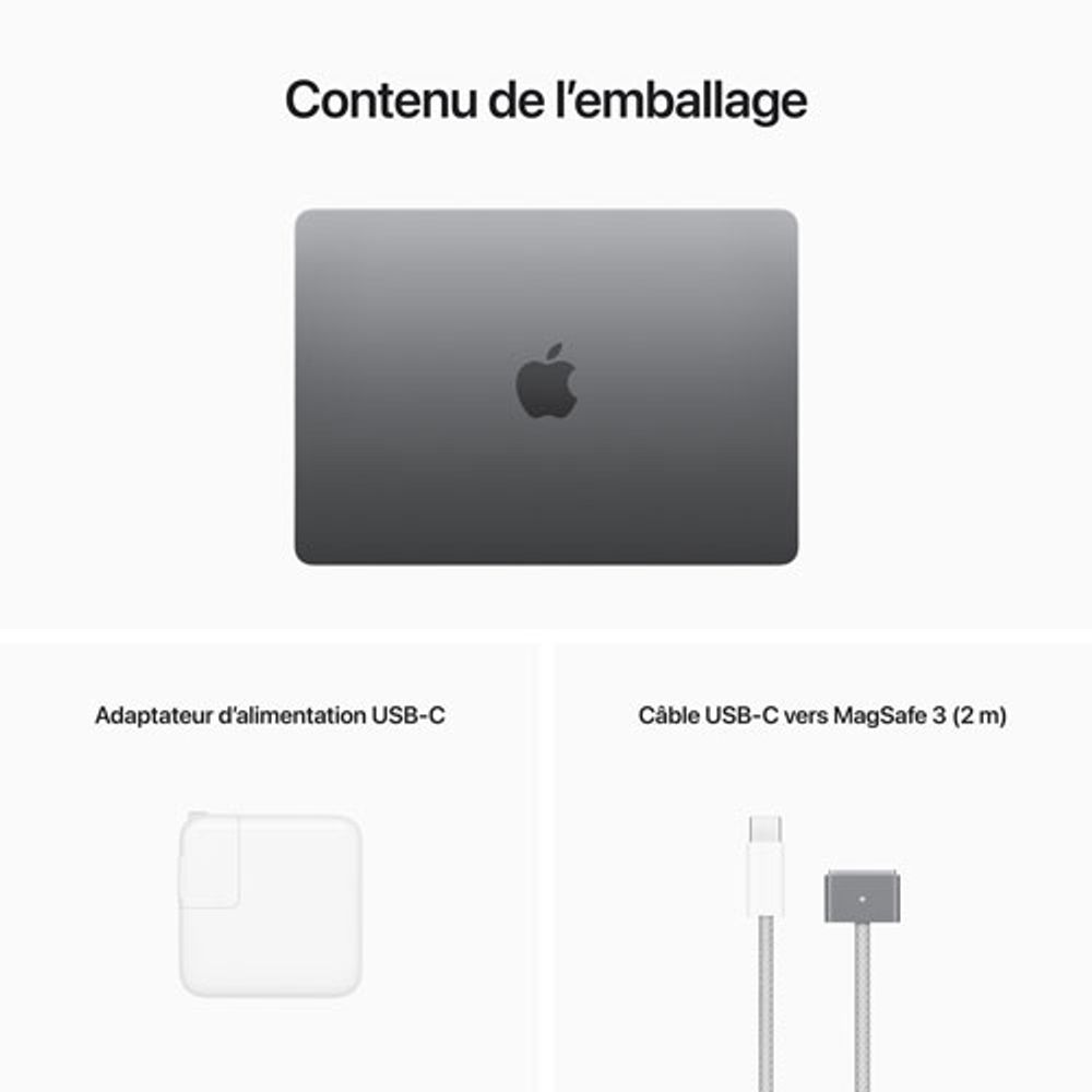 Apple MacBook Air 13.6" w/ Touch ID (2022) - Space Grey (Apple M2 Chip / 512GB SSD / 8GB RAM