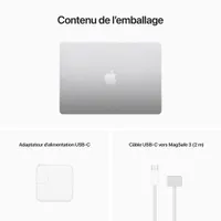 Apple MacBook Air 13.6" w/ Touch ID (2022) - Silver (Apple M2 Chip / 256GB SSD / 8GB RAM) - English