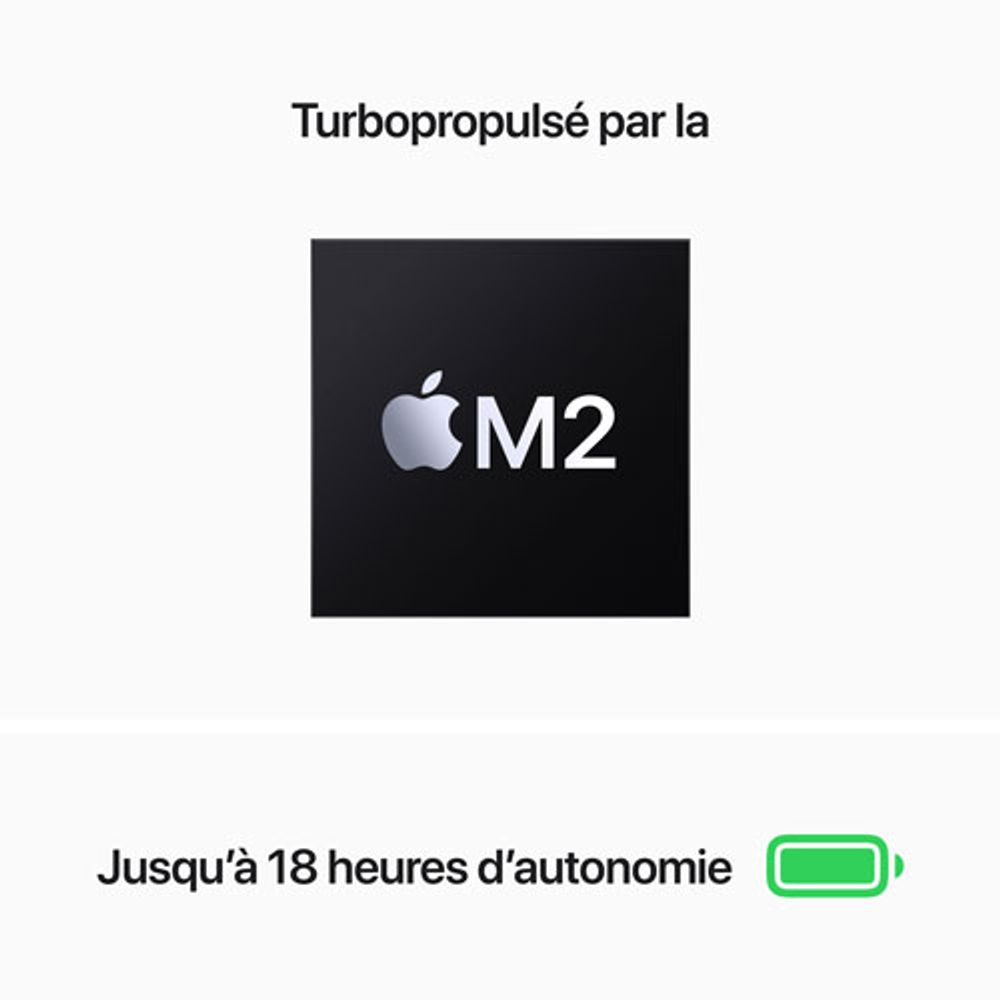Apple MacBook Air 13.6" w/ Touch ID (2022) - Midnight (Apple M2 Chip / 256GB SSD / 8GB RAM