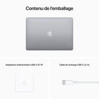 Apple MacBook Pro 13.3" w/ Touch Bar (2022) - Space Grey (Apple M2 Chip / 512GB SSD / 8GB RAM) - French