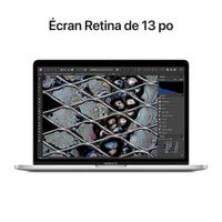 Apple MacBook Pro 13.3" w/ Touch Bar (2022) - Silver (Apple M2 Chip / 256GB SSD / 8GB RAM) - French