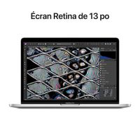 Apple MacBook Pro 13.3" w/ Touch Bar (2022) - Silver (Apple M2 Chip / 512GB SSD / 8GB RAM) - French