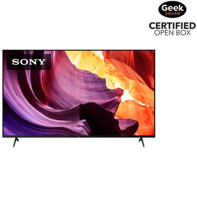 Open Box - Sony X80K 65" 4K UHD HDR LED Smart Google TV (KD65X80K) - 2022
